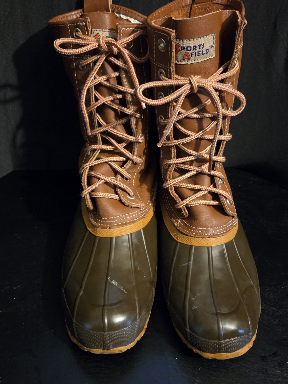 Sports Afield Men's Brown Waterproof Rain & Snow Boots Size 11